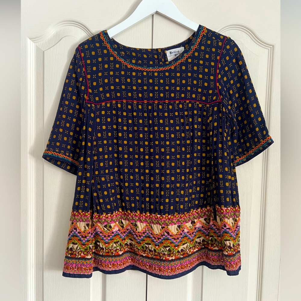 Holding Horses (Vintage Anthropologie) Peasant Blouse - 6